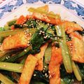 アシマリ22's cooksnap of when they made 小松菜と油揚げの甘辛コチュジャン炒め♪.
