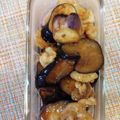 pinkyume's cooksnap of when they made ☺鶏皮とナスのにんにく炒め煮☺.