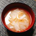 もふもふクロさん's cooksnap of when they made 母の味☆大根と干し海老のお味噌汁.