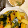 大阪のちゃーちゃん's cooksnap of when they made かぼちゃの炊いたんと、つる紫のお味噌汁。.