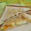 mmameco's cooksnap of when they made ネバっとろ～♪納豆のホットサンド風☆.