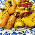 U☆kaoru's cooksnap of when they made さつまいもとウインナーの粒マスタード炒め.