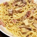 フロイラインめぐ's cooksnap of when they made ベーコンときのこのクリームパスタ.