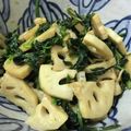 Remtan's cooksnap of when they made れんこんとほうれん草ガーリックバター醤油.