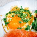Satoco❋'s cooksnap of when they made ねぎ・おかかタップリ♡目玉焼き.