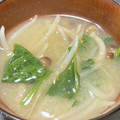 クックM6DK2O☆'s cooksnap of when they made もやし しめじ ほうれん草の味噌汁^^.