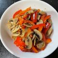 ＭＩ−ＳＡＮ's cooksnap of when they made パプリカとマッシュルームのコク旨炒め♪.