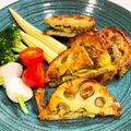 MizuhoBank's cooksnap of when they made レンコンのピリッと明太はさみ揚げ.