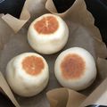 JaneDoee's cooksnap of when they made レンジ発酵で時短☆フライパン焼きパン.