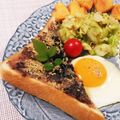 クックHG9V8Y☆'s cooksnap of when they made ★胡麻餡子バター香ばしトースト★.