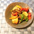yesmama's cooksnap of when they made ゴロゴロ野菜と鯖のカレー風味焼き.