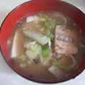 きらり流れ星's cooksnap of when they made 話題の鯖水煮缶で味噌汁.