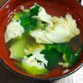 TOKOCHIE's cooksnap of when they made (捨てちゃう外葉で)レタスと卵のスープ.
