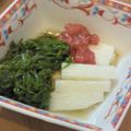 ＊ｈａｎａｃａｆｅ＊'s cooksnap of when they made 長いもめかぶ梅♪おつまみに.