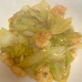 tsurikichi's cooksnap of when they made ■中華・海老とキャベツの塩にんにく炒め■.