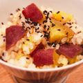 Aloha☆★'s cooksnap of when they made 【塩麹】やみつき♡バターさつまいもご飯.
