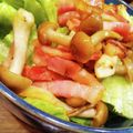 みかん箱☆'s cooksnap of when they made ベーコンときのこの ごちそうサラダ.