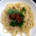 ゃゃッキりん梵's cooksnap of when they made 簡単ヘルシー！さっぱり梅ささみパスタ.