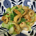 harapeko32's cooksnap of when they made ❀簡単　青梗菜とちくわのピリッと炒め.