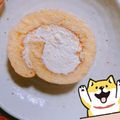 RYKtM's cooksnap of when they made ⁂ふわふわロールケーキ⁂別立て.