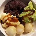 バンビーノ☆'s cooksnap of when they made 超簡単☆白玉あんこ抹茶アイスのせ♬.
