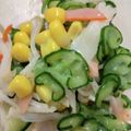 kzr孤鳩's cooksnap of when they made カニカマとキュウリの酢の物.