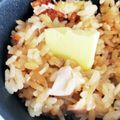 お絹タン's cooksnap of when they made 鮭の北海道♪バターガーリックライス.