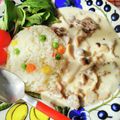 在宅勤務のおじさん's cooksnap of when they made 簡単美味しい♡白いビーフストロガノフ.