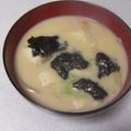 きらり流れ星's cooksnap of when they made 湿気た海苔救済❤海苔のお味噌汁❤.