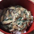 クックQICE6R☆'s cooksnap of when they made ヴィーガンレシピ : 椎茸のクリーム丼.