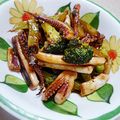 まきといん's cooksnap of when they made ブロッコリーとイカのオイスター炒め.