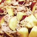 アイマユ's cooksnap of when they made さつまいもと豚バラの甘辛炒め.