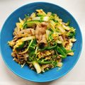 shino_mama's cooksnap of when they made 豚こま☆簡単メイン白菜と卵のチャプチェ風.