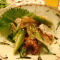 るちあママ's cooksnap of when they made タコ・茗荷・オクラのジンジャーマリネ.
