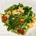 パンの妖精's cooksnap of when they made 大根・カブの間引き菜の卵炒め♪.