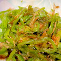 tomitomico's cooksnap of when they made レンジで簡単！料亭風ピーマンの和え物.