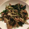 匡史さん's cooksnap of when they made 簡単！ほうれん草ベーコン炒め(舞茸風味).