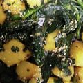 クックEGIVJ7☆'s cooksnap of when they made さつまいもと法蓮草のバター香る甘辛炒め.