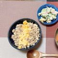 ぽむぽむ★☆'s cooksnap of when they made 豆腐そぼろ丼.