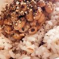MULA's cooksnap of when they made ■ブラックペッパー入り納豆ごはん■.