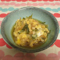 龍青空ママ's cooksnap of when they made 長ネギと油あげの卵とじ.