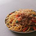 まきーころ's cooksnap of when they made 焼きそば風♪ソース味のねぎスパゲティ.