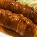 はなのかくめいじ's cooksnap of when they made ＊簡単＊節約＊甘辛ちくわの豚バラ肉巻き.