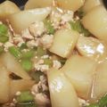 ヤサコちゃん's cooksnap of when they made かぶと鶏挽肉のそぼろ煮.