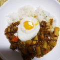 桃ツナ's cooksnap of when they made カレールーで簡単キーマカレー☆.