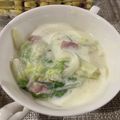 くじら食堂's cooksnap of when they made 白菜とベーコンのクリーム煮【作り置き】.