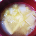 のり子のおかず♪'s cooksnap of when they made 白菜と油揚げと豆腐のお味噌汁☆.