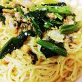 ゆんゆんなくうき's cooksnap of when they made あさりとほうれん草のシンプルパスタ.