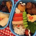 幸と樹's cooksnap of when they made サンタさんのクリスマス弁当.