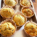 ちゃんと's cooksnap of when they made 黒ごまとさつまいものマフィン＊ふわふわ.